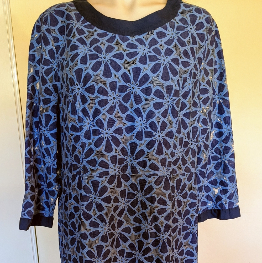 Lands end blue size 18 a woman's dress